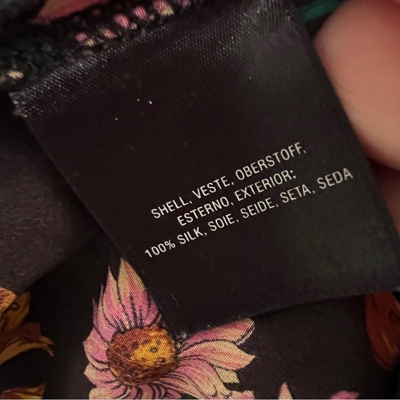 Anthropologie Maeve Silk Floral Top Size 8 - Picture 6 of 7